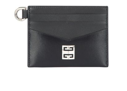 Givenchy 4G Card Holder, £150, Accessories, Black, Leather, Front view